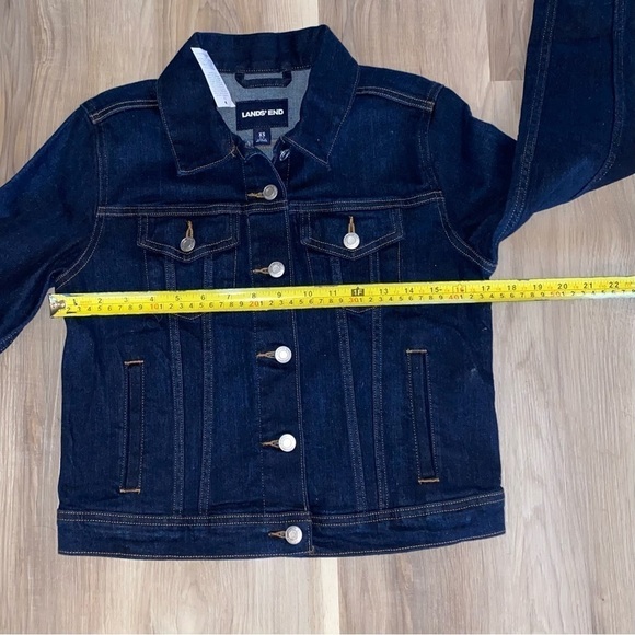 NWT Land’s End Jean Jacket, Dark Wash, Size XS - Picture 3 of 7